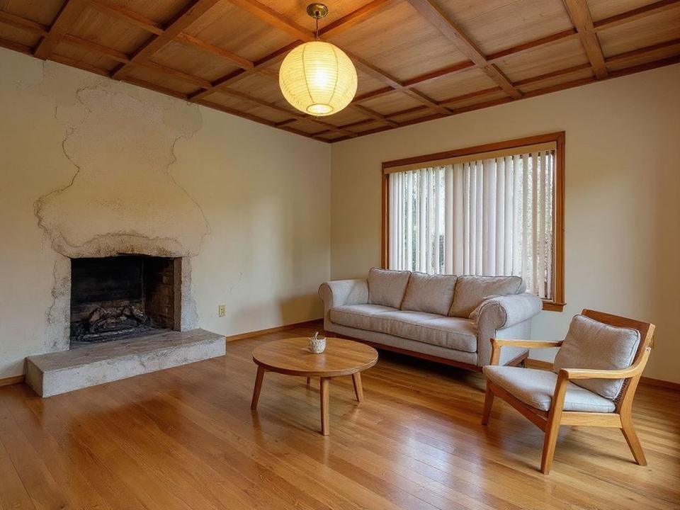 The same room rendered in the chosen style